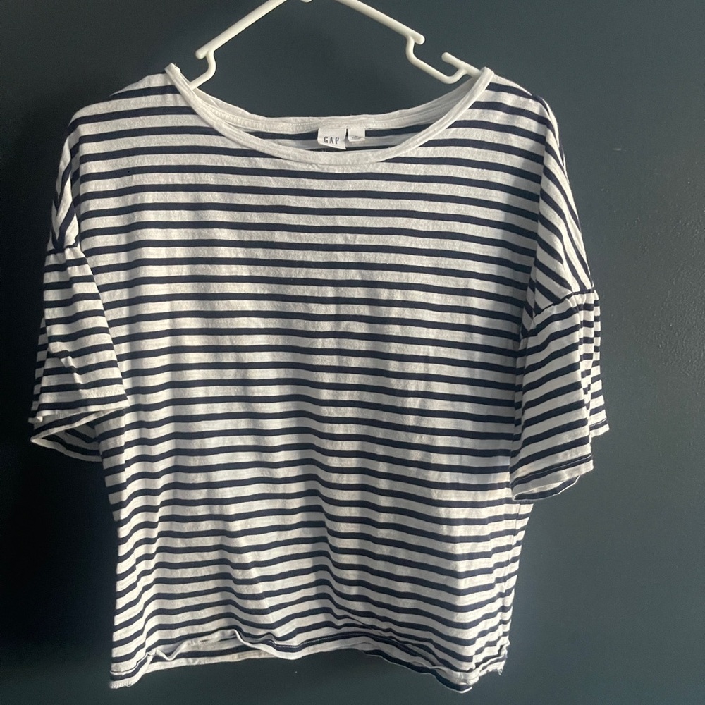 Gap Drop Shoulder Striped Tee size medium